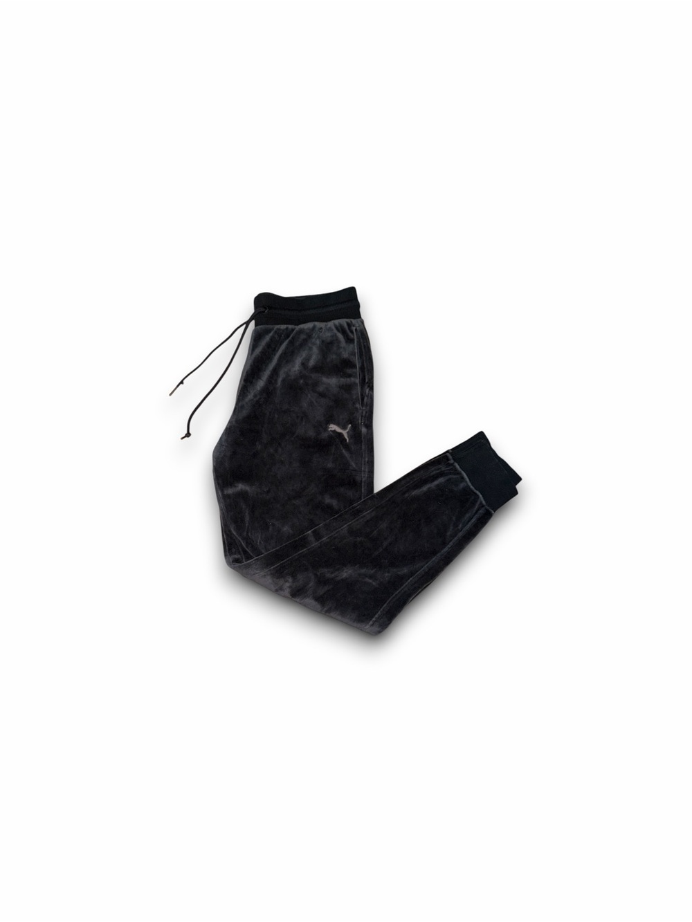 Vintage Puma blue velvet tapered jogger sweatpants men’s small